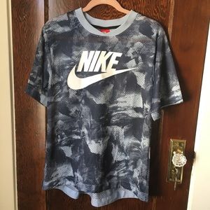 Nike Blue Camoprint training Tee